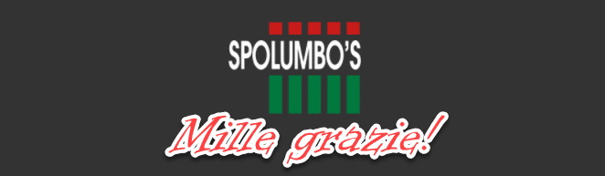 Mille grazie Spolumbo’s Mille grazie Spolumbo’s